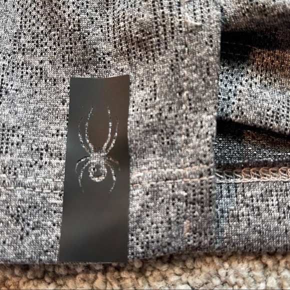 Spyder Men's Quick Dry Short Sleeve Active Tee Quick Dry T-Shirt Gray/Black Sz S - Picture 2 of 7